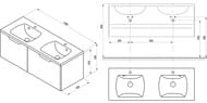 ����� ��� ���������� RAVAK SD-1300 Classic II (1300x450x470) �����/����� X000001482