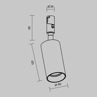 �������� ���������� Maytoni Focus LED (����� ���) TR201-1-15W3K-M-BBS 3000� 15�� 36�, IP20, ������