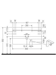 Тумба с умывальником Duravit XViu 600х480х503 2 ящика, белый глянец/шампань XV4614OB122C — изображение 2