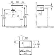 ���������� Jacob Delafon TERRACE EGA012-00 (490�280) � ���������� ��� ���������