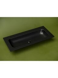 Раковина накладная Ceramicanova Grace 1010х457х137 прямоуг.,без отв. под смеситель,черный CN7013MBwx
