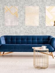 Обои виниловые на флизелине Grandeco Anastasia A55305 (1,06х10,05) штукатурка, серые (рул.)