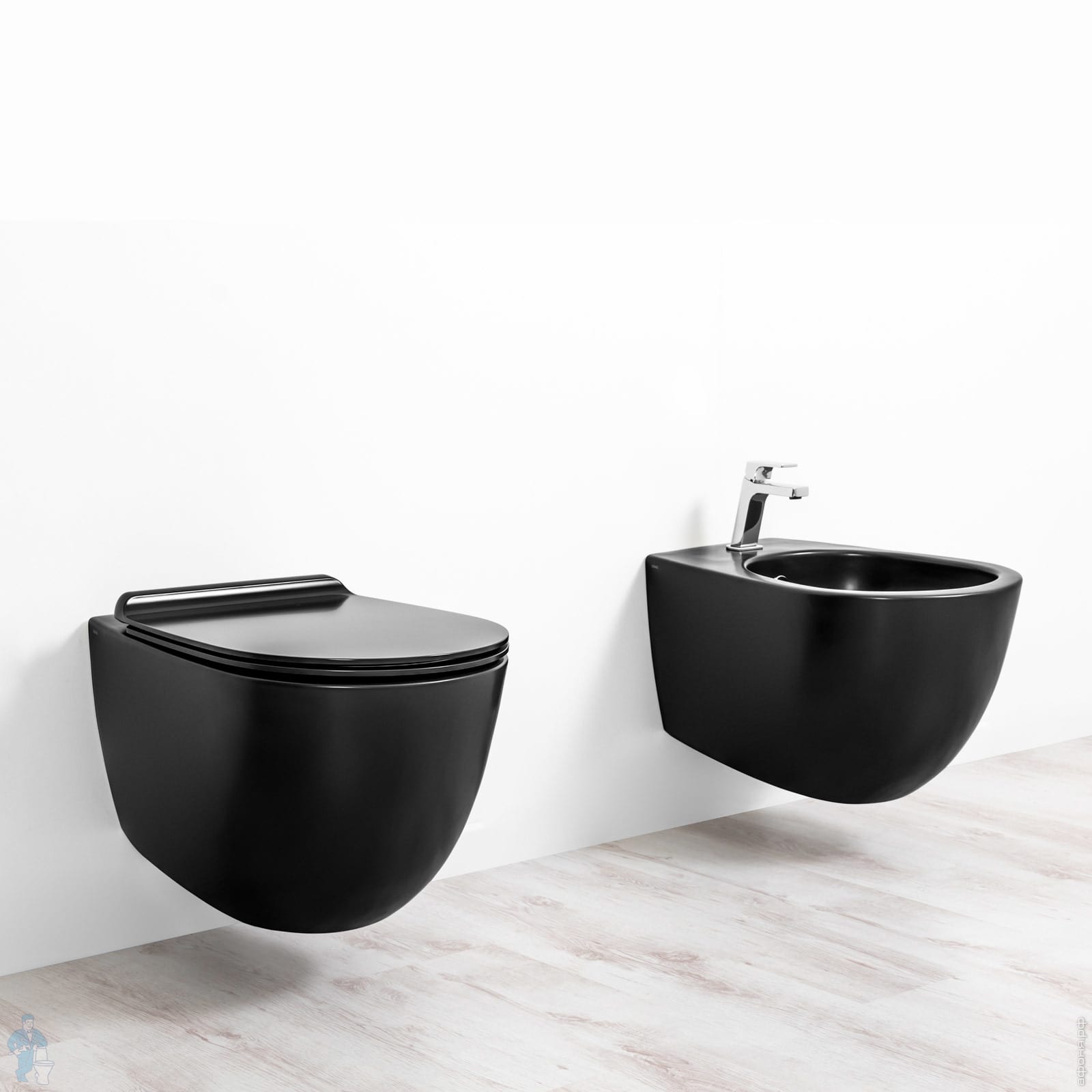 Сиденье для унитаза Simas VIGNONI с микролифтом, черное матовое VI 004 ...