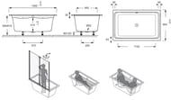 ����� ��������� Jacob Delafon Capsule 140�90 E6D123-00 � �������