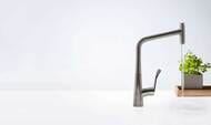 Смеситель Hansgrohe Metris Select M71 для кухни 320 мм вытяжной поворотный излив сталь 14884800