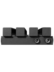 Дизайн-радиатор STOUT Tube Quadro 4 секц. ниж.прав.подкл. QV40-1750-4 R RAL1T103S9005черн.мат.муар