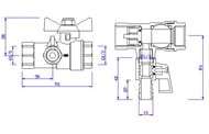 ���� ��������� 1/2"�-1/2"�. VALTEC BASE ������� � �������� ��������, VT.248.N.04