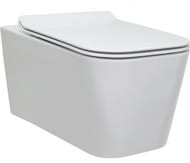 BERGES комплект инсталляции с клавишей смыва F5 SoftTouch черной, унитаз FLOE Rimless, 4в1 043224