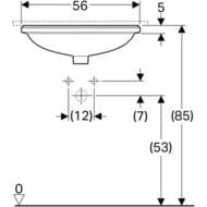 �������� Geberit VariForm (500�400) ������������, � ��������� 500.752.01.2