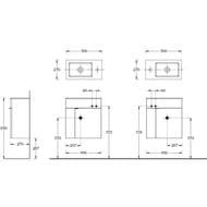 ����� ��� �������� KERAMA MARAZZI LATO ��������� � �������, 495�270�550, ����� ��. LAT.50.1\WHT