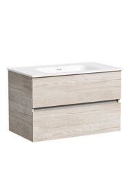 Тумба под раковину SANCOS Urban (790х450х550) подвесная, 2 ящика с доводчиками, дуб галифакс UR80EG