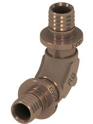 Уголок TECEflex 20х20, 90°, соединительный закругленный, бронза,  707320