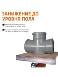 Крестовина (восстановитель раструба) Ostendorf 110х110х110х87° одноплоскостная 115955 — изображение 4
