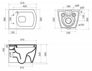 ������ ��������� BelBagno Carina (515x350x350) ������������, ����� BB514CHR