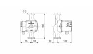 ����� �������������� GRUNDFOS UPS 32-70 180, 140 ��, 1�230�, ��� ���� 96621355