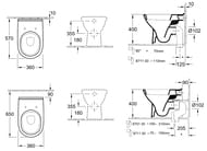������ ���������� Villeroy & Boch O.Novo 5657 10 01 (360�570�400)