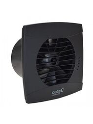 Вентилятор Cata UC-10 HYGRO BLACK накладной 110м3/ч 26дБ, таймер, датчик влажн, черный