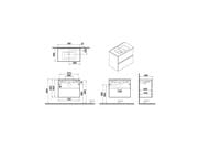����� � ��������� ��� ������ VitrA Mia Plus Square 69742 80 �� ��������� ����� ���