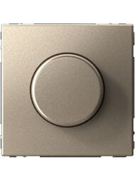 Светорегулятор (диммер) Systeme Electric ARTGALLERY поворот-нажим, LED,RC, 400Вт, шампань, GAL000523