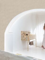 Обои виниловые на флизелине Grandeco Maison MN 1003 (0,53х10,05) ткань, бежевые (рул.)