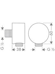 ��������� ����������� Axor Starck Fixfit 1/2" �����. ������ 27451990