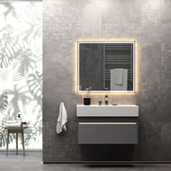 Зеркало KERAMA MARAZZI TECNOLOGICA TECNO с подсветкой, цвет белый глянц., 900х26х800, TE.mi.90