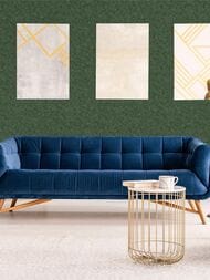 Обои виниловые на флизелине Grandeco Flora R114015 (1,06х10,05) штукатурка, зеленые (рул.)