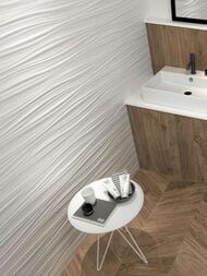 Плитка настенная Atlas Concorde 3D Wall Design Ribbon White Matt (400х800) белая, 8SBW (кв.м.)
