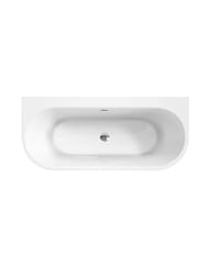 Ванна акриловая BelBagno BB711-1700-750 (1700х750х600) пристенная,полукруглая,белый
