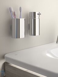 Стакан для зубных щеток Vitra Nest Trendy подвесной, цвет: хром A44613