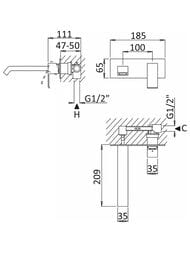 ��������� Cezares PORTA-BLI-SR 209 ��, ��� ��������, ������������, � �/��., �������������, Sunrise