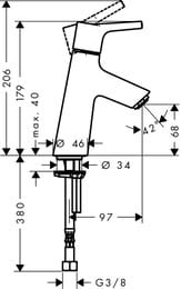 ���� ��� �������� ���� Hansgrohe Talis S 72017000 ��� ��������, ������������, ����