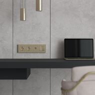 Рамка на 4 поста Werkel Slab (шампань софт) W0042911