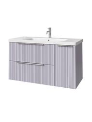 Тумба под раковину Caprigo RAIN 100 (1166х446х550) подвесная, 2 ящ, 1 дверь, Стилл 36515R-SF028
