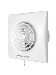 Вентилятор Royal Thermo Sunrise RAFR 120 P, 188х188х114, 190 м3/час, 33 дБ, 23Вт, тяг.выкл, белый