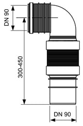����� ������������� TECE DN 90 ��� �������, 9820317