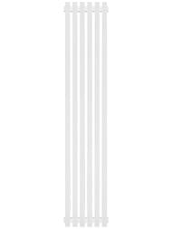 Дизайн-радиатор STOUT Tube Quadro 6 секц. ниж.центр.подкл. QV40-1750-6 CU RAL1T104S9016 белый.муар