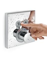 Смеситель Hansgrohe ShowerSelect 15763000 термостат, 2 запорных вентиля, наружная часть, хром — изображение 2