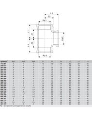 Тройник VIEGA 3/4"х1/2"х1/2" В бронза    362 492