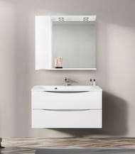 Зеркальный шкаф BelBagno MARINO 900х150х750 подсветка LED, левый MARINO-SPC-900/750-1A-BL-P-L