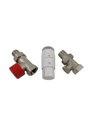 SCHLOSSER Комплект термостатический проходной никель DN15 GZ1/2 x GW1/2 блистер 602200032