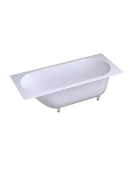 Ванна встраиваемая Salini Ornella Kit (1600х700х600) иск.камень, S-Sense, матовая 102416GF