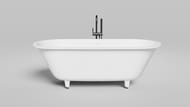 Ванна встраиваемая Salini Ornella Axis Kit 180 103521M 1800х800х600 S-Stone, белый матовый