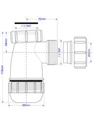 ����� ���������� McAlpine MINI (1 1/4"�32��) � �������������� ������� 118�� MRW2-NW-MINI