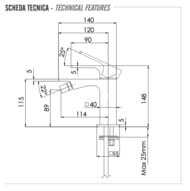 Смеситель для биде Remer Absolute AU21NO, черный матовый — миниатюра 2