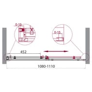 ����� � ���� BelBagno Acqua (1100�1950) ACQUA-BF-1-110-C-Cr ������ ����������, ����