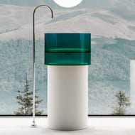 �������� ��������� ABBER Kristall 450x450x900 �������������., �����/�������. AT2701White-Aquamarin-H