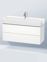 Тумба под раковину Duravit L-Cube 1184х544х459 подвесная, 2 ящика, белый матовый LC627901818 — изображение 2