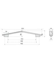 Ручка-скоба для тумбы BelBagno AURORA 221(192) мм, белый матовый 8.1135.192160.0270OP
