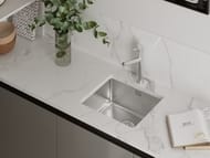 Мойка под столешницу Ukinox Loft 490х440 браширов. нерж.сталь 1мм, слив 3 1/2, LOB450.400 -GT10P